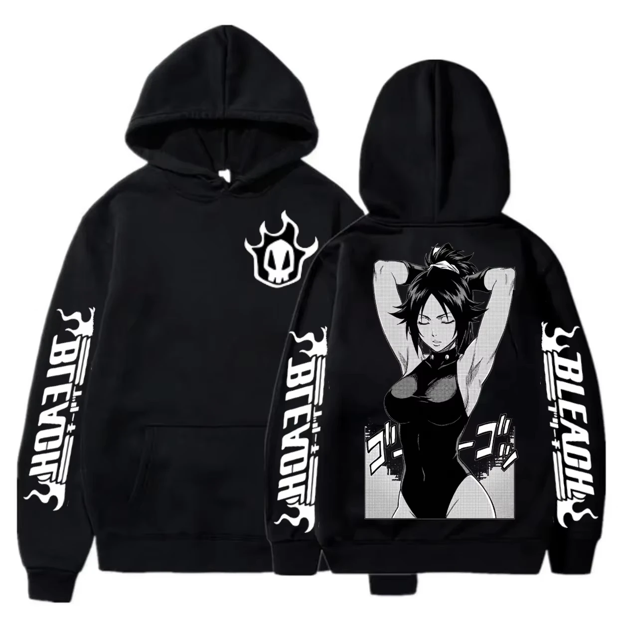 BLEACH Anime Hoodie Harajuku Sweatshirt Herren Damen Mode Casual Streetwear Hoodies Oversized Unisex Bequem hohe Qualität