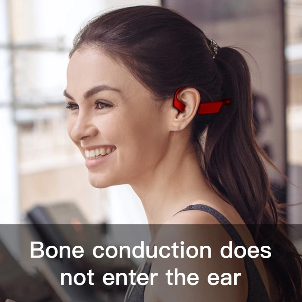 

Wireless Headset Bone Conduction Earbuds Earphones Hanging Sports Plastic