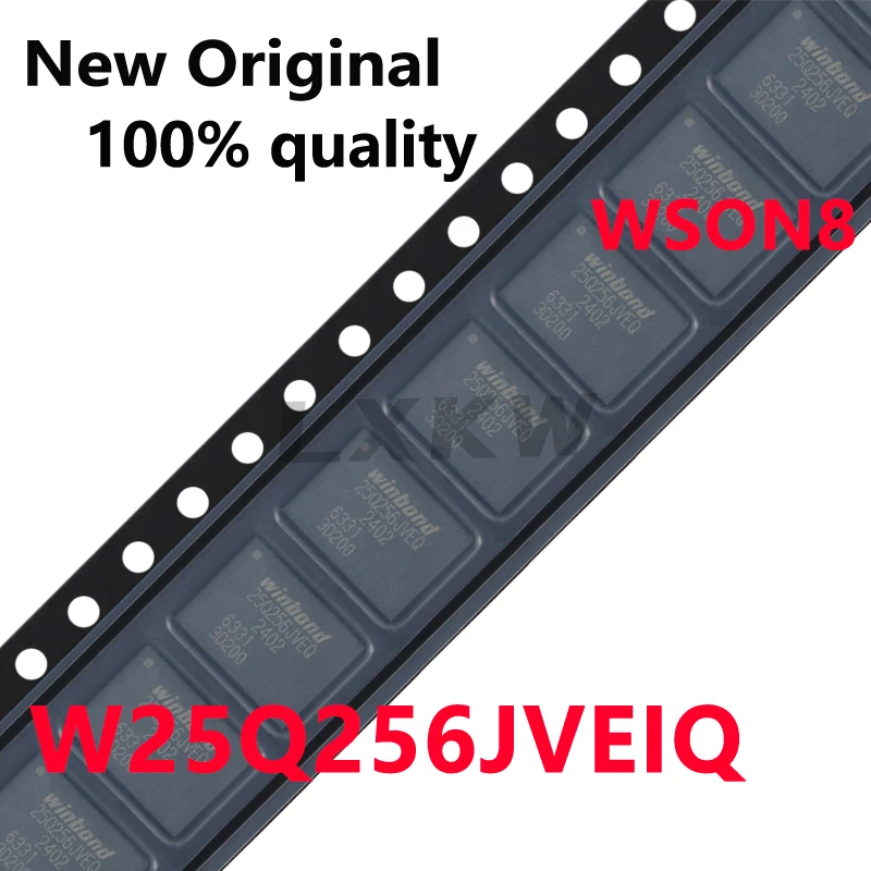 5/PCS New W25Q256JVEQ W25Q256JVEIQ WSON8 Original 32MB 256Mbit memory chip In Stock