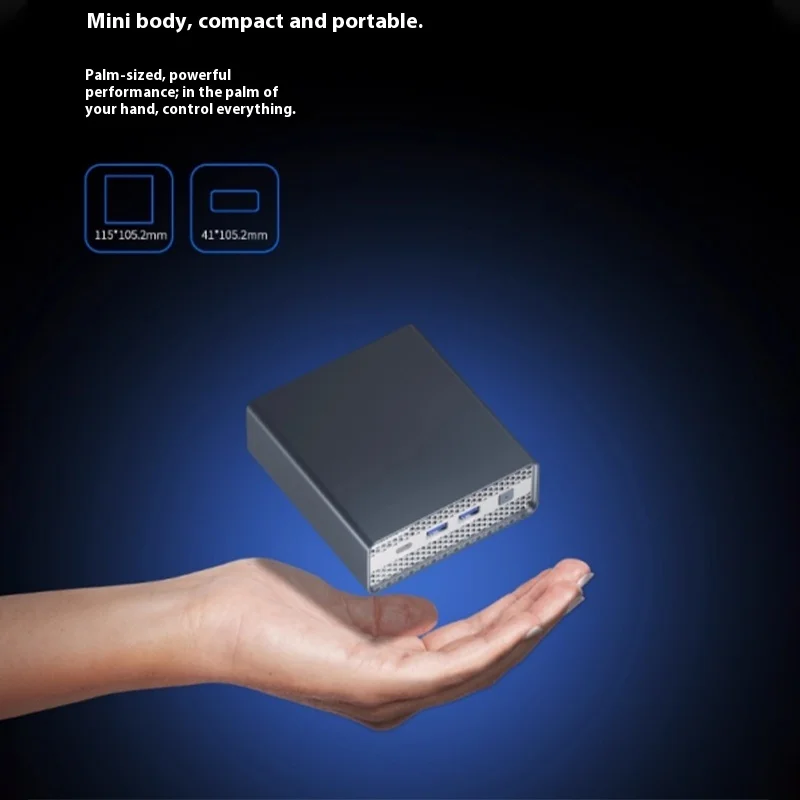 Core N100/N150 Mini Host Nas Server di Stoccaggio Quasi Sistema/16g/32g Tutto In Alluminio Cnc Portatile Desktop Da Ufficio Mini Pc Computer