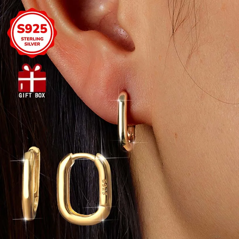 

Пара модных высококачественных сережек S925 для девушек и женщин, подарки на праздники и вечеринки, изысканные ювелирные украшения для повседневной носки.