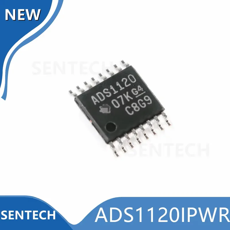 

10 шт./лот, новый оригинальный ADS1120IPWR TSSOP-16, маломощный, малошумящий, 16-битный АЦП с последовательным интерфейсом.