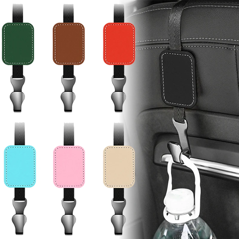 

Car Headrest Hidden Hook Car Seat Back Hanger Portable Suede Multifunction Storage Hook Organizer Auto Interior Accessories