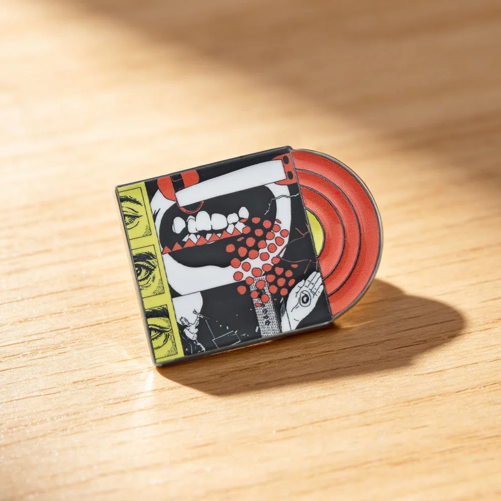 Foo Fighters – Ihre Lieblingsspielzeug-Brosche, Alternative Rock Band, Anstecknadel, Abzeichen in Form einer roten Vinyl-Schallplatte, Musik-Fan-Schmuck, Geschenk. – Detail 10