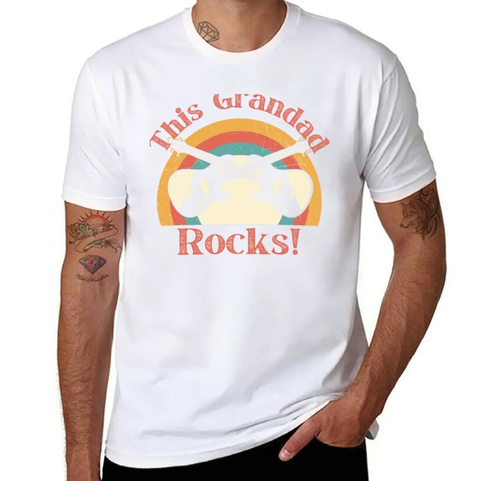 

This Grandad Rocks T-Shirt anime t shirts for man t shirt custom print T-Shirt