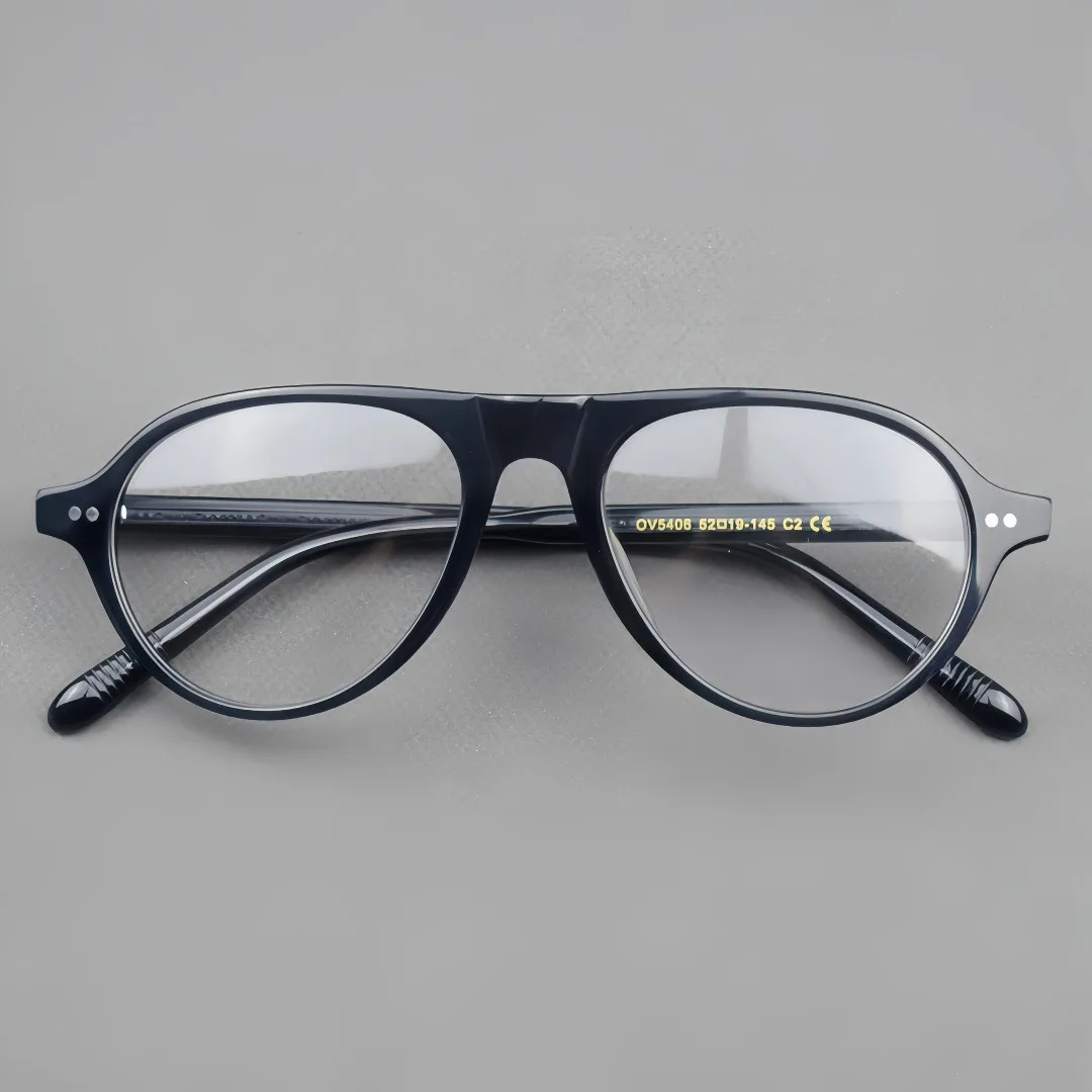 

Acetate Eyeglasses Frame Men Optical Reading Glasses Women Computer Goggles Clear Lens Luxury Brand Vintage Acetate Frame 0 to 6