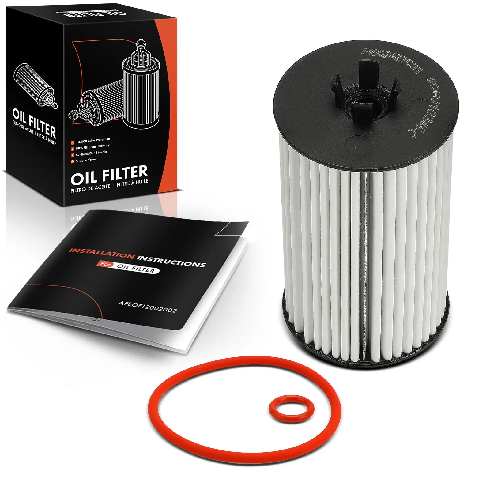 Frankberg 1x oliefilterinzetstuk voor Chevrolet Cruze Opel Astra G CC T98 Corsa D S07 Saab 55594651 XG10246 93185674 5650359