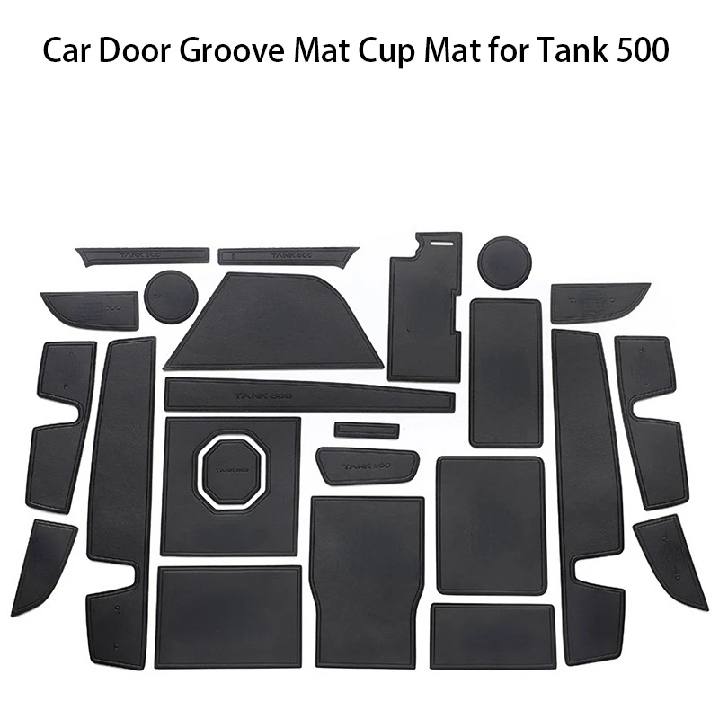 

Car Door Groove Mat Cup Mat for Tank 500 5 Seats 7 Seats Center Console Storage Box Mats Auto Gate Slot Cup Holder Pad
