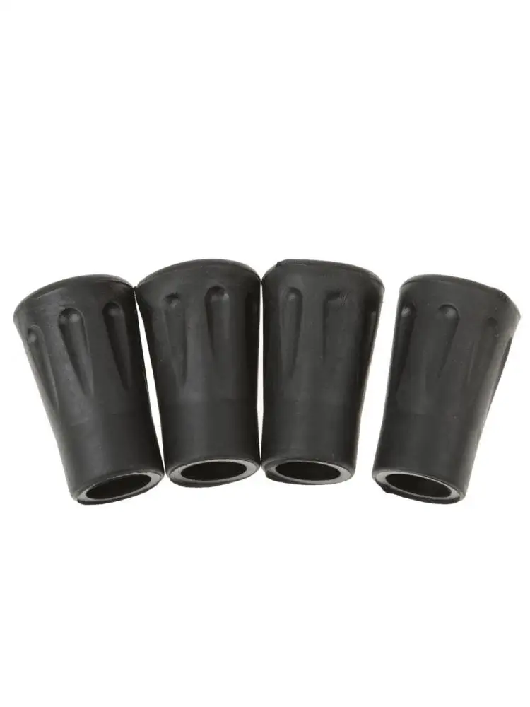 Embouts de protection en caoutchouc, 4 piÚces, pour bùton de randonnée, bùtons de Trekking, noirs
