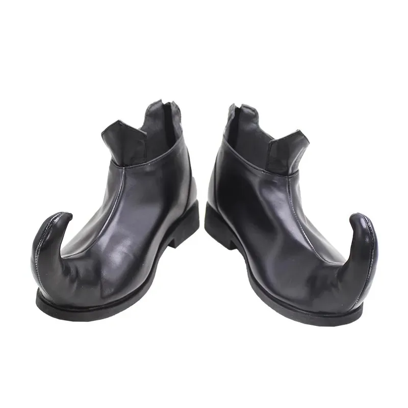 Navidad Elf Buddy Zapatos de cosplay negros Botas Halloween mj:3