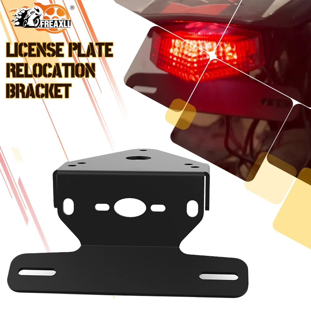 

Motorcycle For Honda XR250R XR400R 1996-2004 XR250 XR400 Brake Light Number Frame Motard License Plate Holder Fender Eliminator