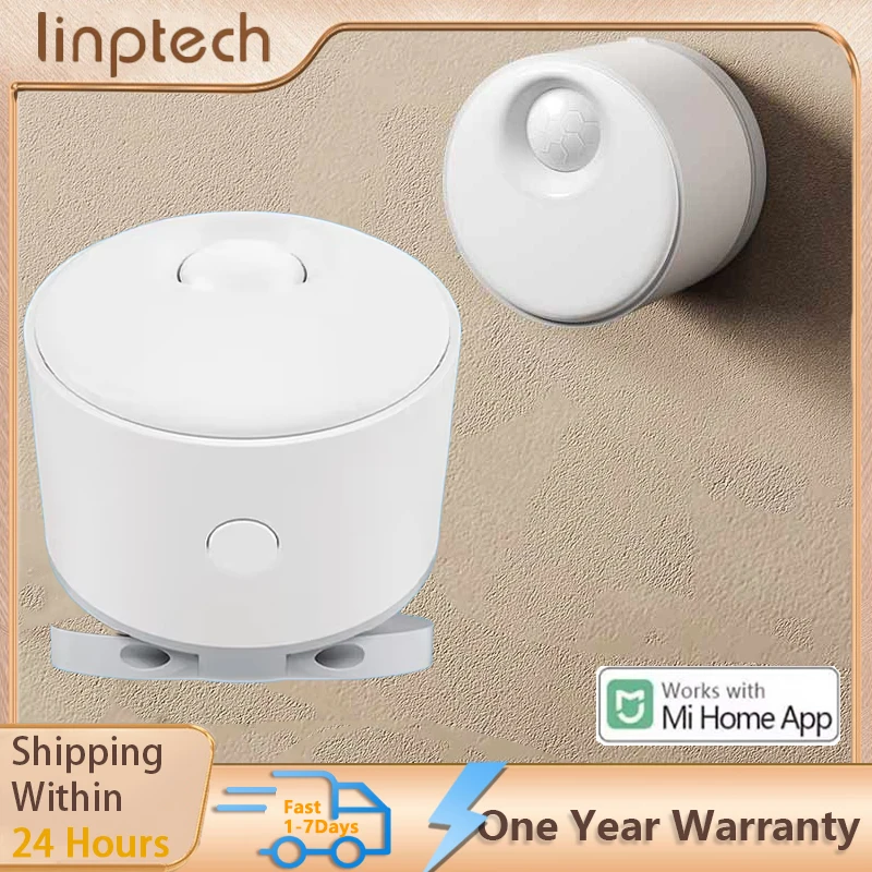 

linptech ES3 Human Presence Sensor (Battery Version) 24G Radar+Infrared +Light Sensor Three In One Human Body Presence Sensor