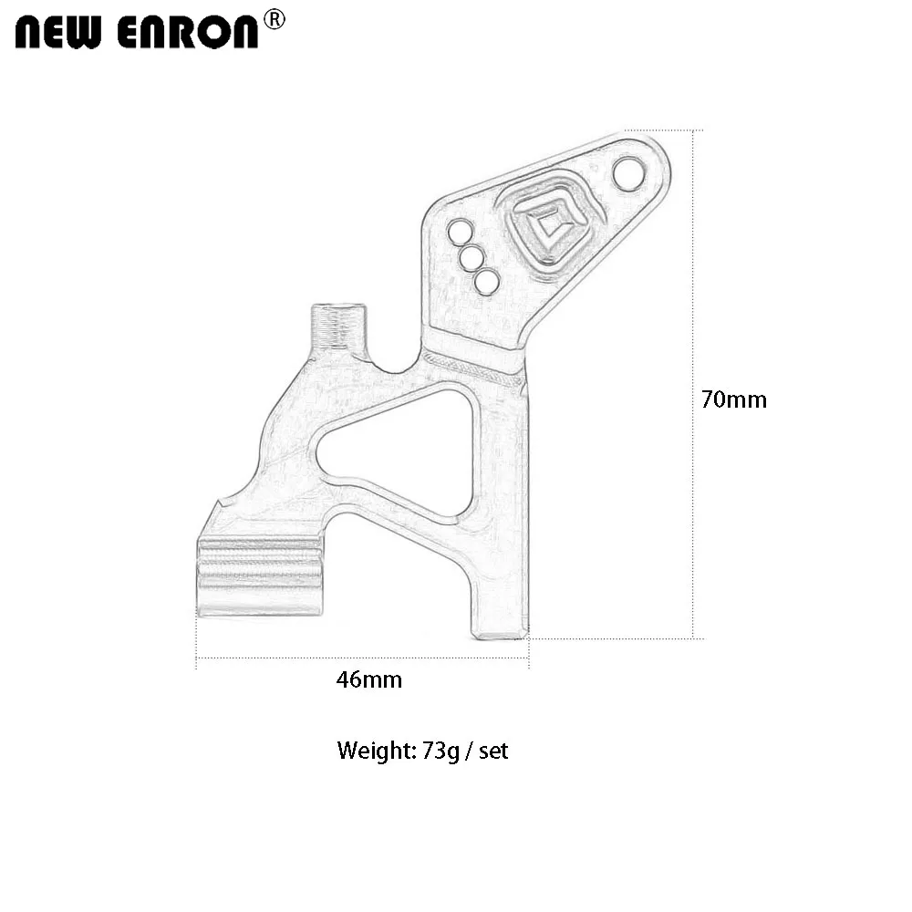 NEW ENRON Aluminium Alloy Ajustable Rear Wing Mount & Arms 5411 5413 8616 Upgrade Parts For 1/10 TRAXXAS E-Revo 2.0 VXL 86086-4