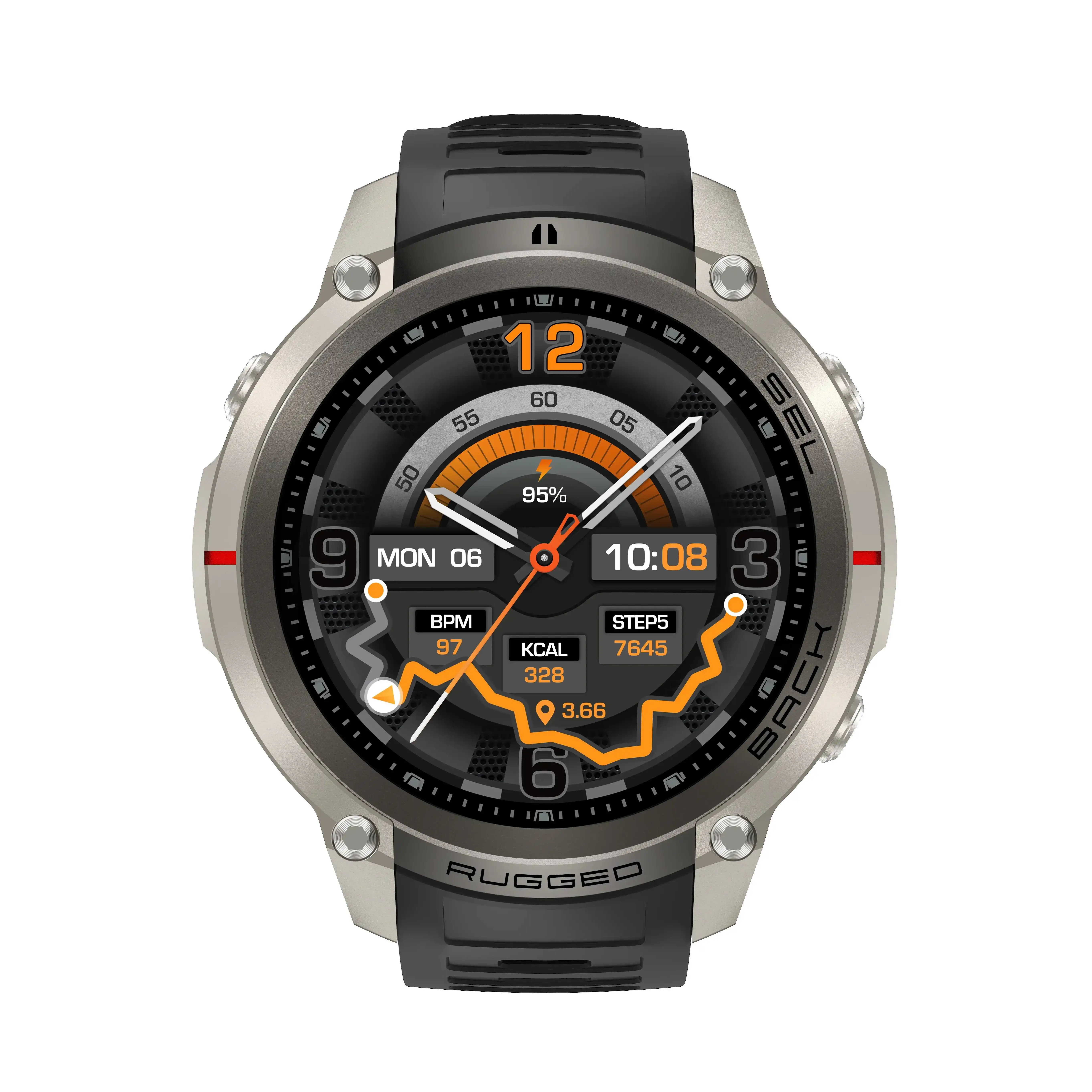 Relógio Inteligente Rugged DM5 - Smartwatch Rugged Watches For Men avaliação e preço