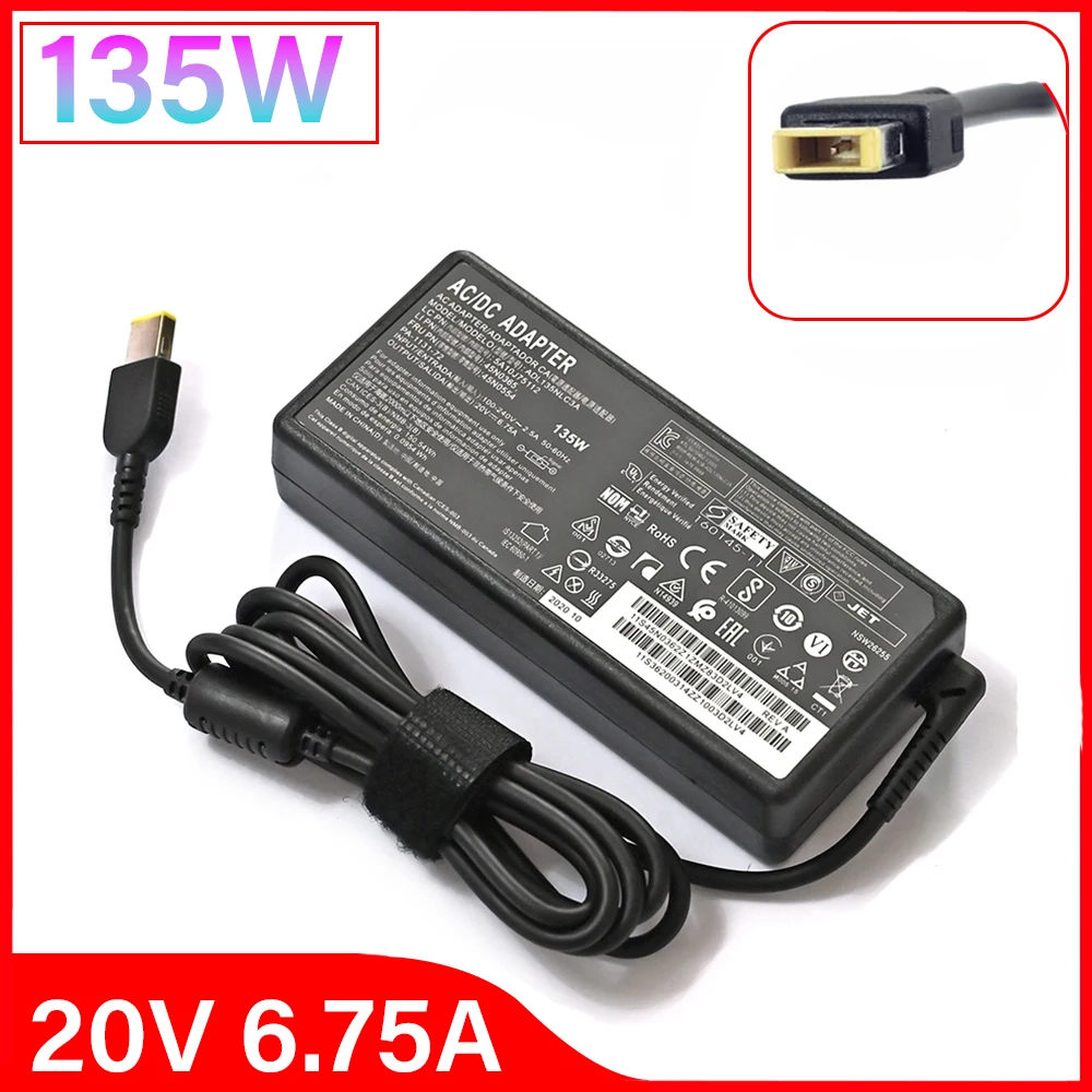 20V 6.75A 135W For Lenovo Thinkpad T440p Y50-70 Y50-70 T440p T450p T460p T530 T540 T540p Laptop AC adapter Charger