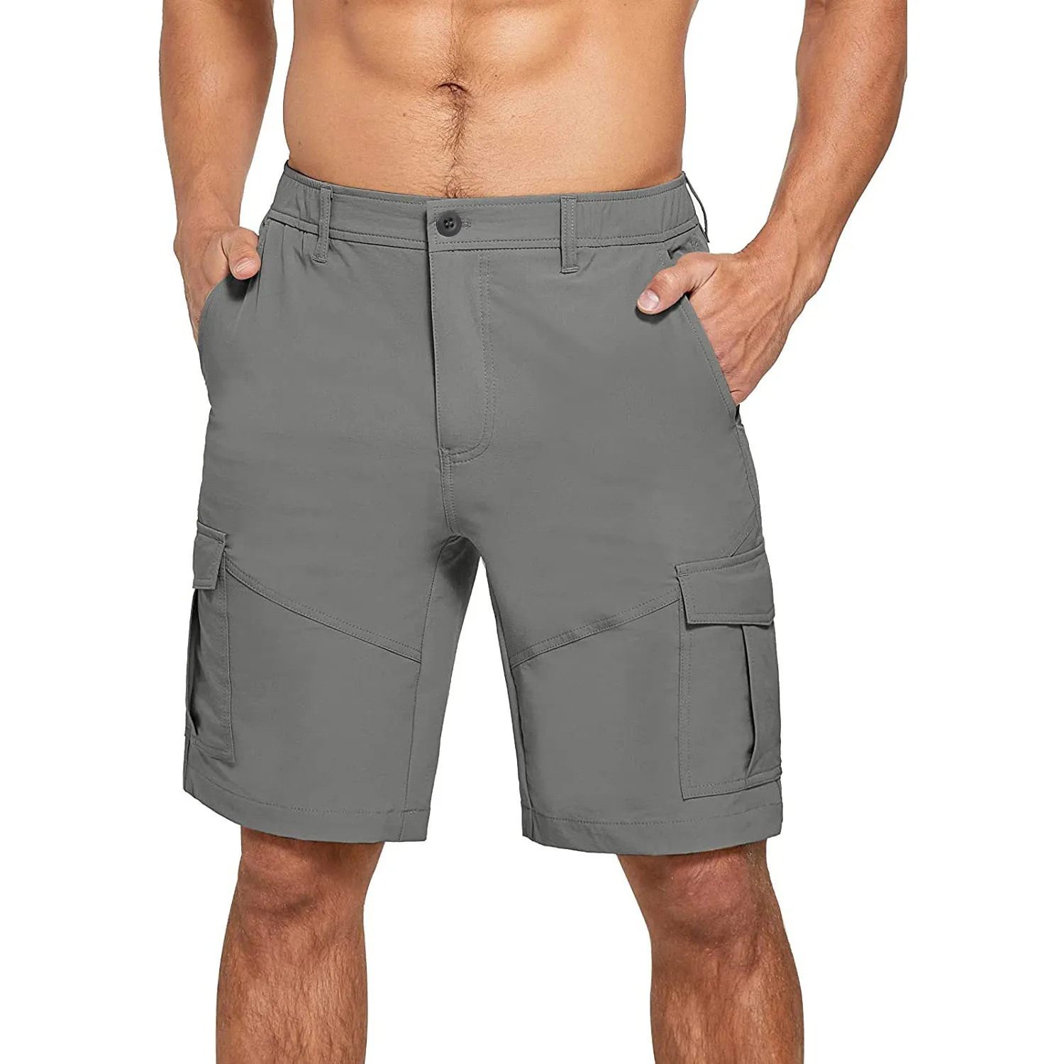 Homens Urbanos Militar Tático Shorts Ao Ar Livre Impermeável Resistente Ao Desgaste-Carga Shorts Quick Dry Multi-bolso Plus Size Caminhadas Calças