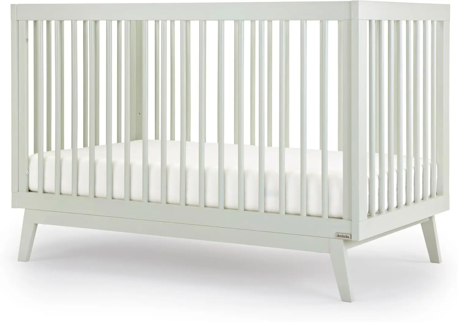 

dadada Baby Soho 3-in-1 Convertible Crib to Toddler Bed – Wooden Crib Made in Italy, GREENGUARD Gold Certified Small Baby