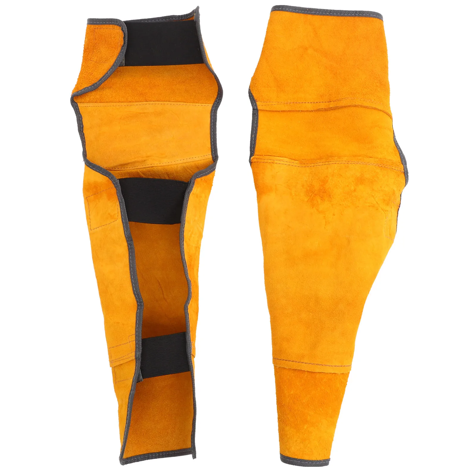 1Pair Cowhide Welding Knee Cover Thicken Pads Heat Resistant Flame Retardant Leg Protector for Electric Welding