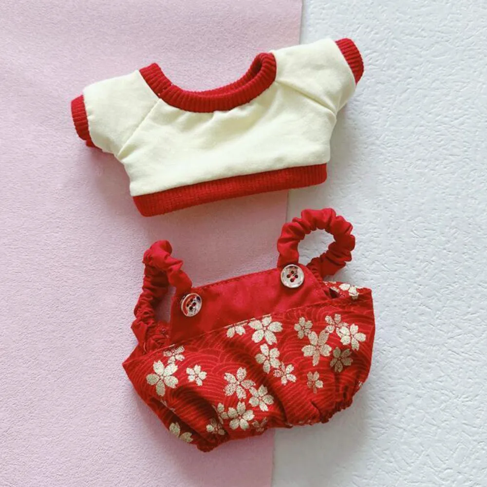 

New Year's Clothing 20CM Cotton Doll Clothes Plush Cloak Replacement Stuffed Doll Dress Suit Outfit Changing Plush Toys Clothes