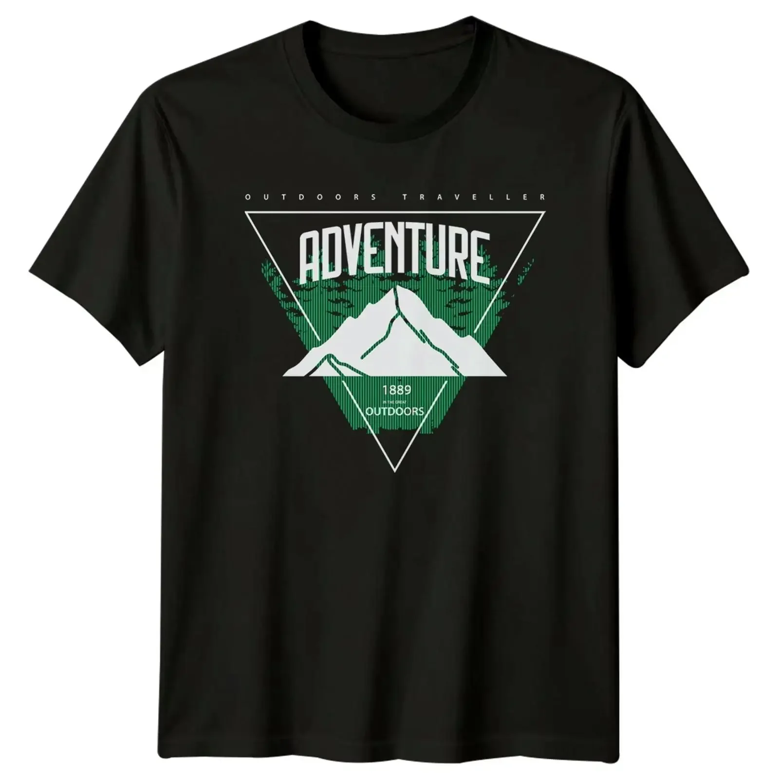 Abenteuer Outdoor Traveller 1889 im T Shirt Bergsteigen Geschenk vintage Washed Top For Everyday Wear Versatile Breathable