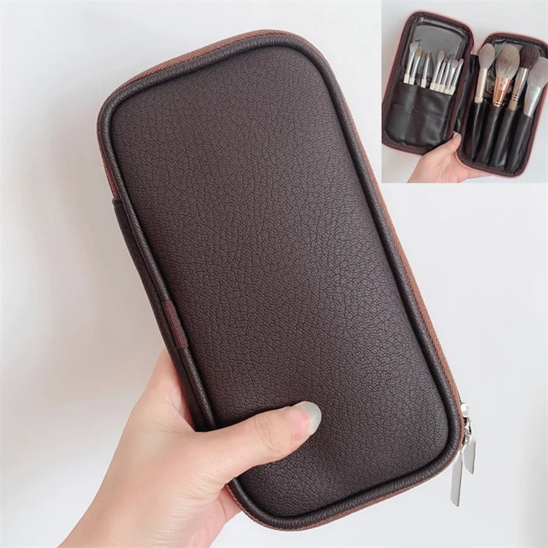 Women Foldable Makeup Brush Bag Organizer Female Travel Cosmetic Toiletry Case for Beauty Tools Wash Accessories Pouch