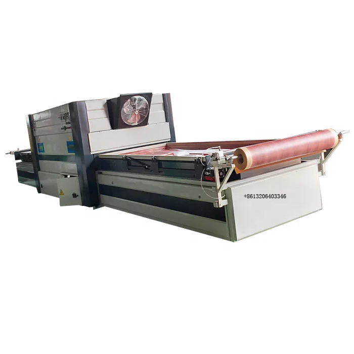 Automatic PVC Vacuum Press Membrane Wood Laminating Machine for doors cabinet kitchen making membrane hot press machine 2 tables