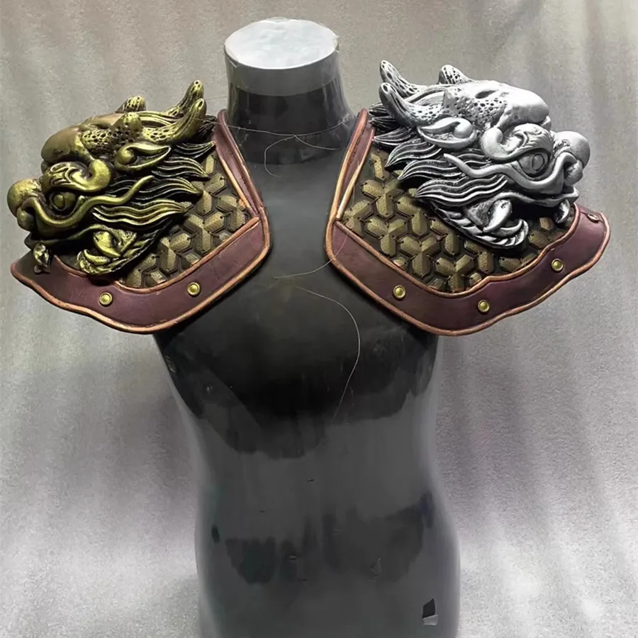 One Piece Vintage Shoulder Armor Accessories Warrior Knight General Clothing Ornament Carnival Supplies Retro Photography