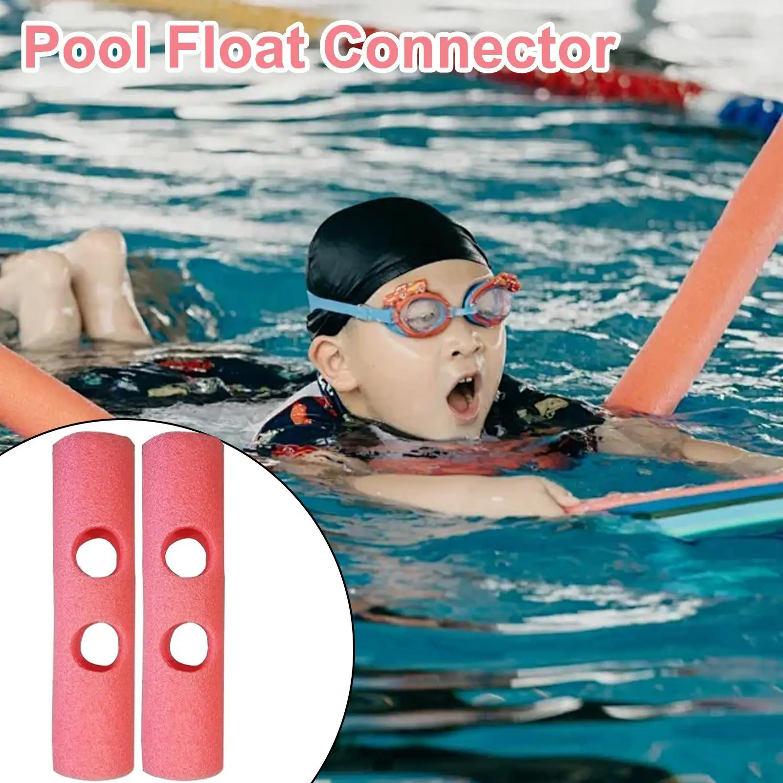 Conector flotante de fideos para natación, 5 piezas, fideos de espuma para piscina, juguetes deportivos y de ocio, accesorio para familia, jóvenes, adolescentes y niños