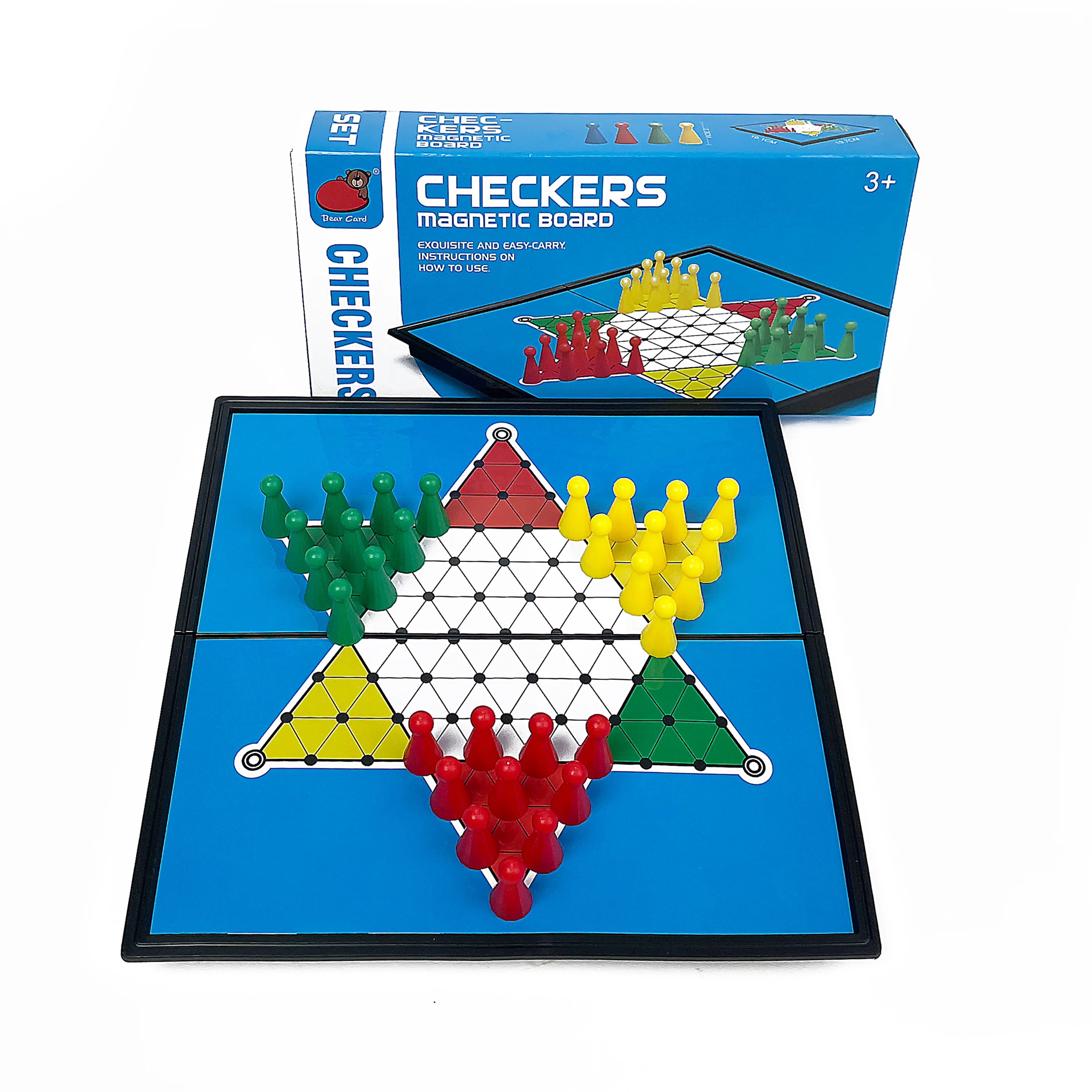 

Складная магнитная доска для китайских шашек, портативный пластиковый шахматный набор, игрушка для путешествий, для детей, для активного отдыха и семейного досуга