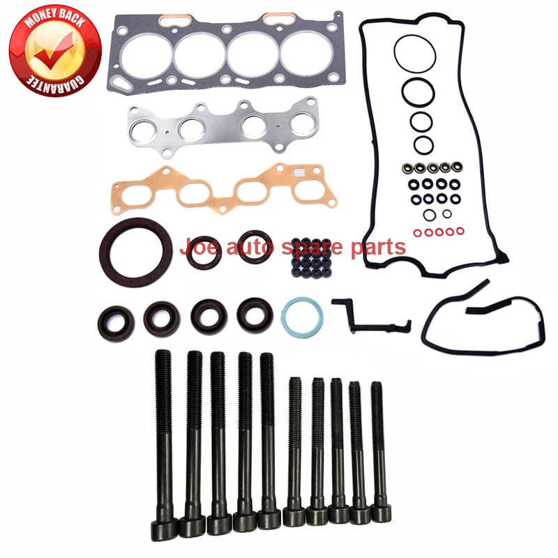 

4E 4EFE Engine Full gasket set kit cylinder head bolt nuts screw for TOYOTA COROLLA E11 LIFTBACK COMPACT WAGON 16V 1.4L 1.4 L