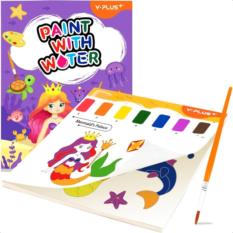 

Краска с водой Книги для малышей Бумага для акварельной живописи для возраста Художественное ремесло Подарок для рисования с кистью Рождественский чулок