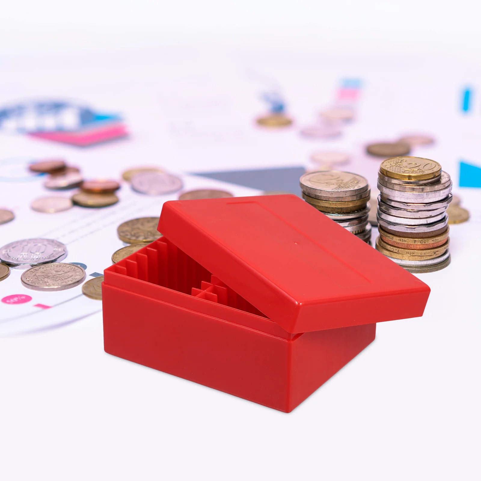 Coin Box Holder PC Material Compact Lightweight Multifunctional Coin Storage Organizer Travel Everyday Use Key Jewelry