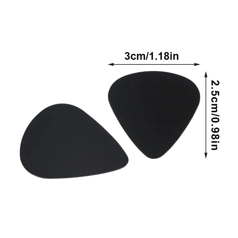 100Pcs ABS Acoustic Electric Guitar Ukulele Bass Smooth Picks 0.46MM Plectrums Acoustic Electric Guitar Accessories