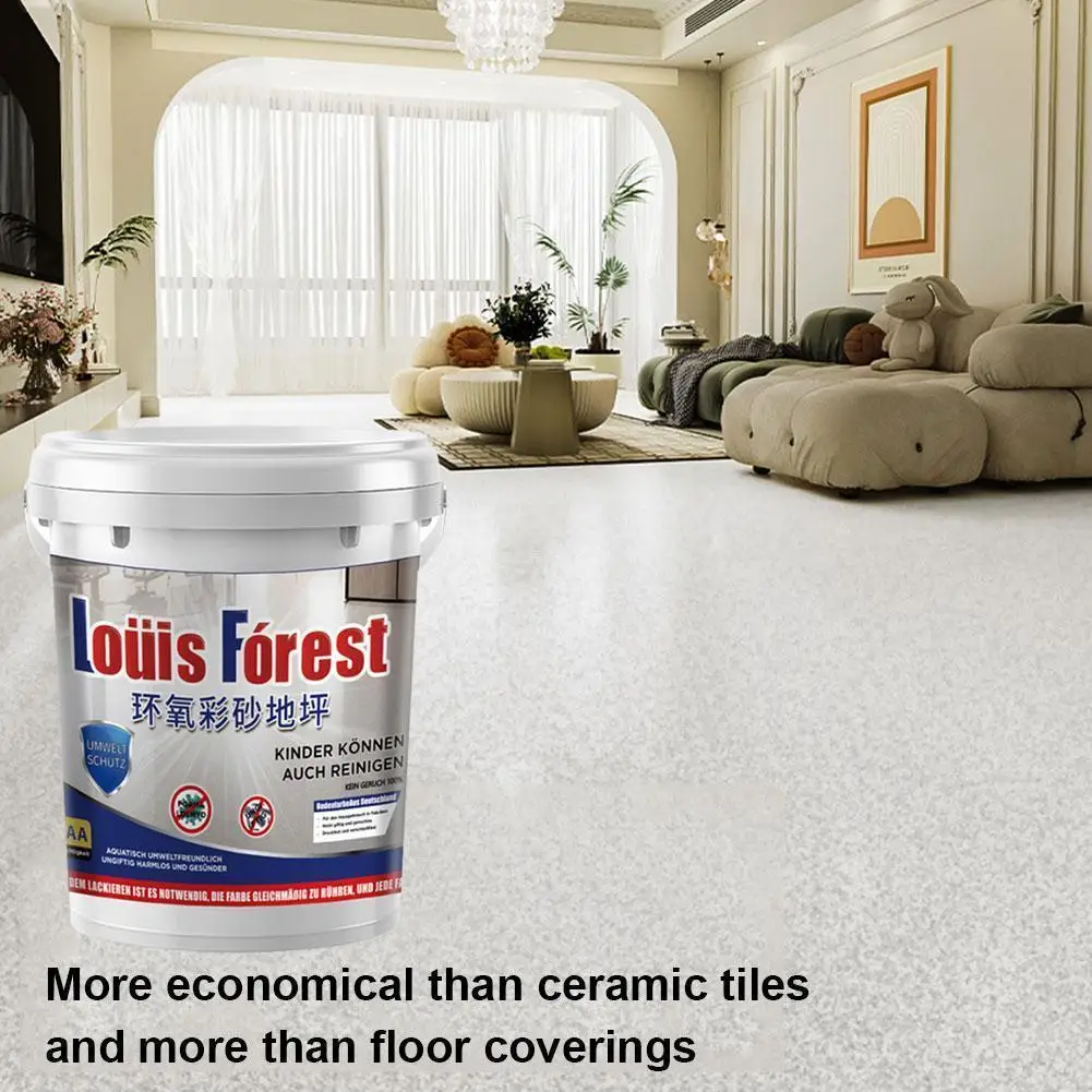 

New High-Gloss Marble Effect Epoxy Floor Coating Waterproof Floor Paint Marble Garage Paint Waterproof Water-Based Epoxy Coating