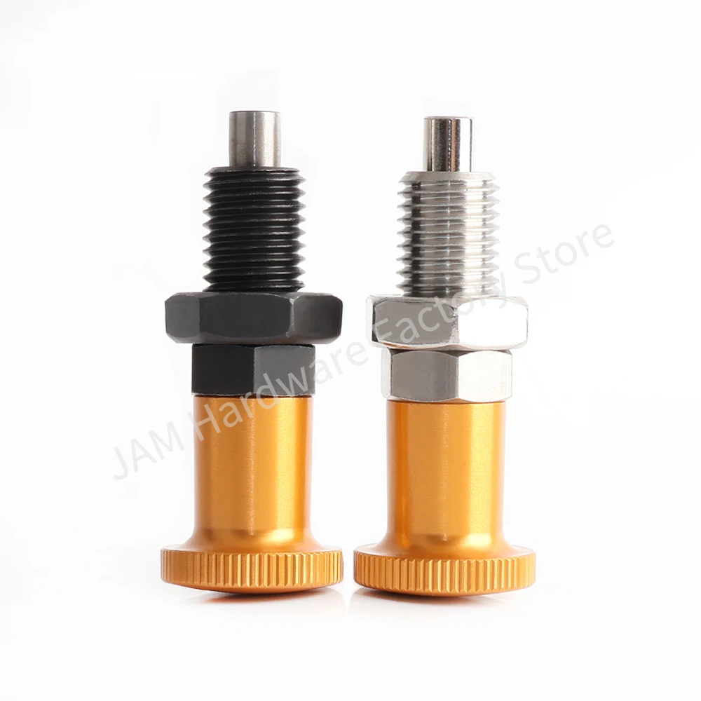 High Quality MJ211 Carbon Steel Stainless Steel Index Plunger Manual Telescopic Reset Indexing Pin Internal Thread Locating Pin