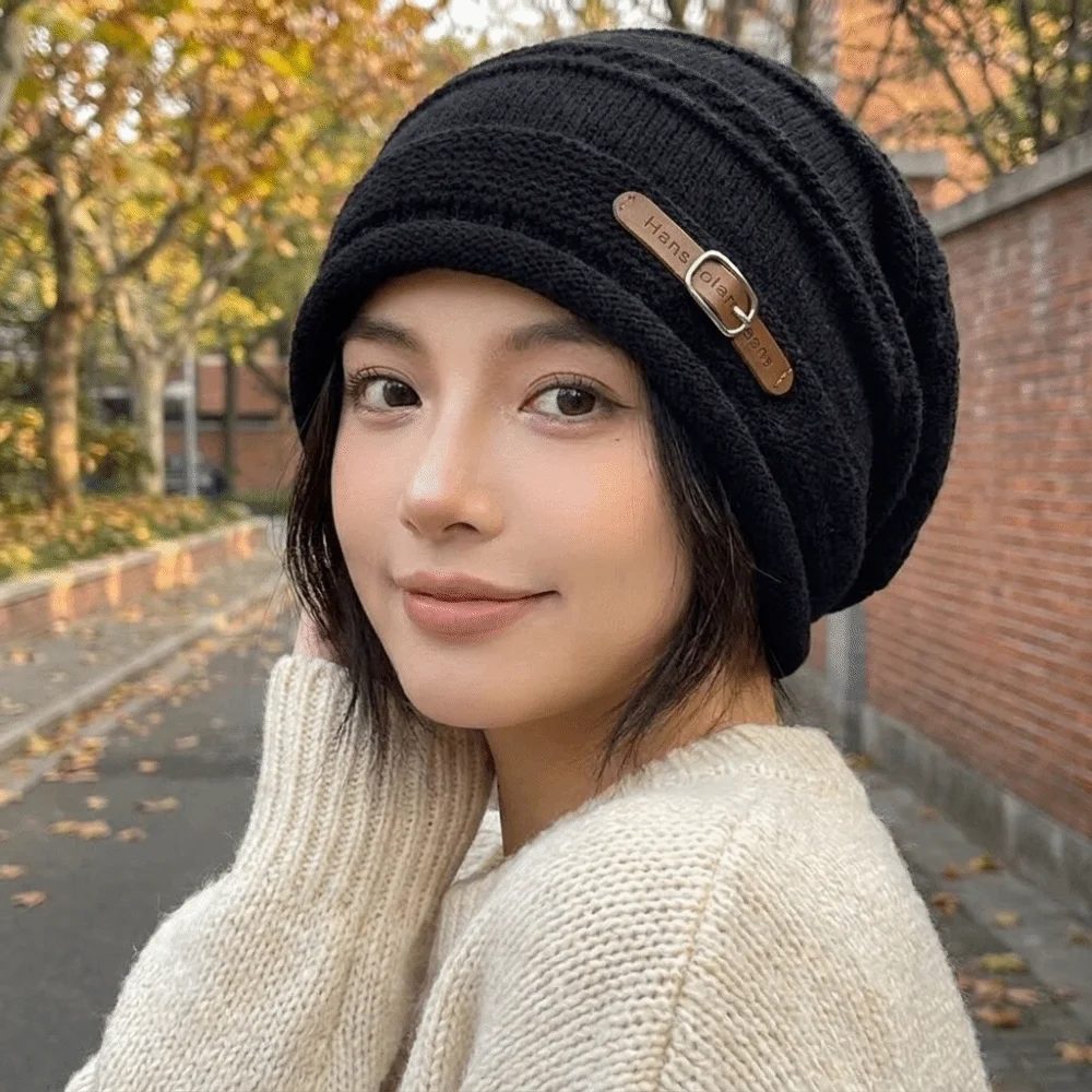 Slouchy Lightweight Slouchy Beanie Warm Thickly Lined Brimless Hat Hand Washable Soft Winter Knit Cap Outdoor