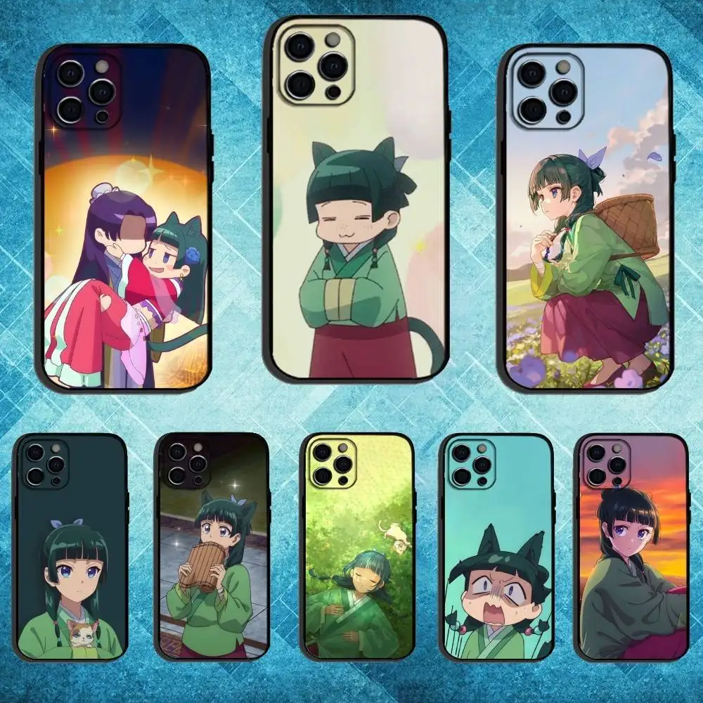 

The Apothecary Diaries Phone Case For iPhone17,16,15,14,13,12,11 Plus,Pro Max Soft Black Cover