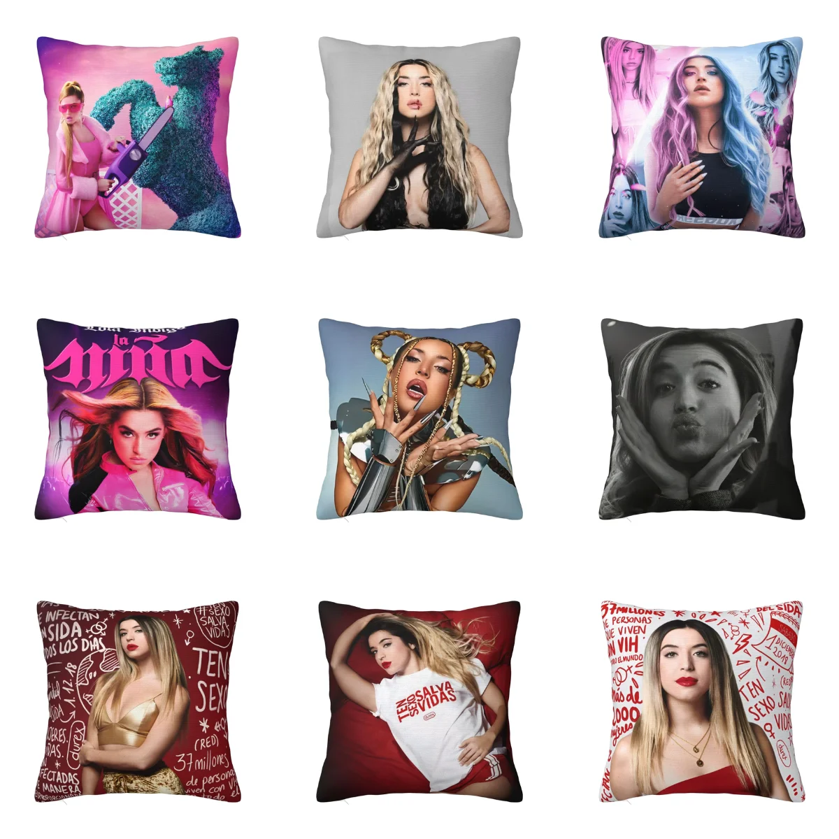 Pillow Case 2025 Spanish Lolas Indigoed Singer Dancer Pillow Cover Novelty Cushion Cover Pillowcases For Sofa Home Decoration