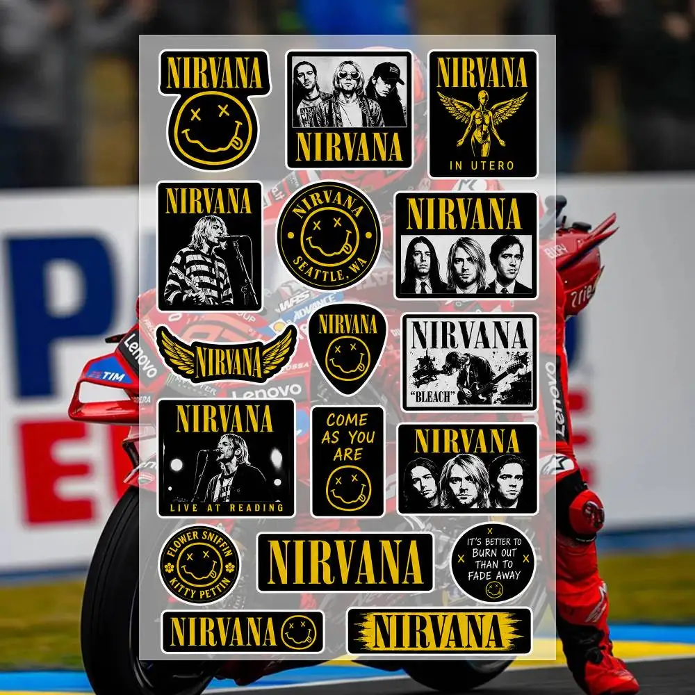 N-Nirvana Stickers Moto Sticker Auto Body Bumper Windows Motorcycle Laptop Walls Vinyl Decal Car Tuning Accessories