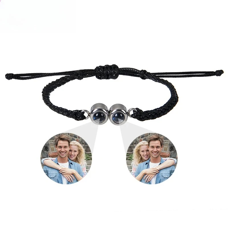 

Custom Picture Bracelet Personalized Bracelets with Photos Customized Memorial Gifts for Women Men Family Couple Best Friend