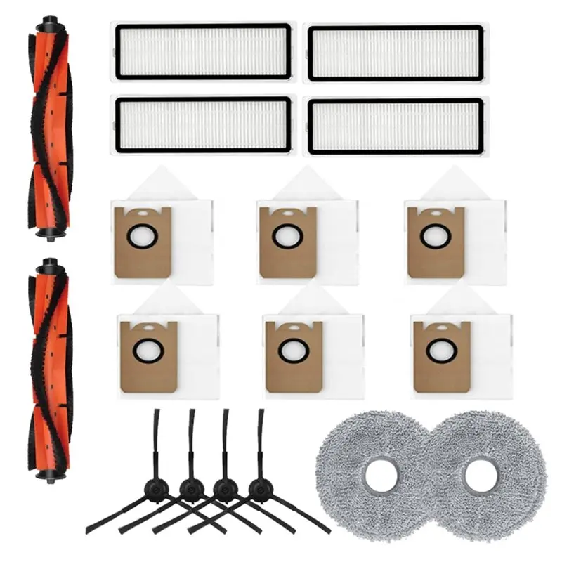 

UNCL для робота-пылесоса RV3, набор аксессуаров, мешки для пыли, фильтр Hepa, швабра, основная боковая щетка, запасные части, комплект запасных частей