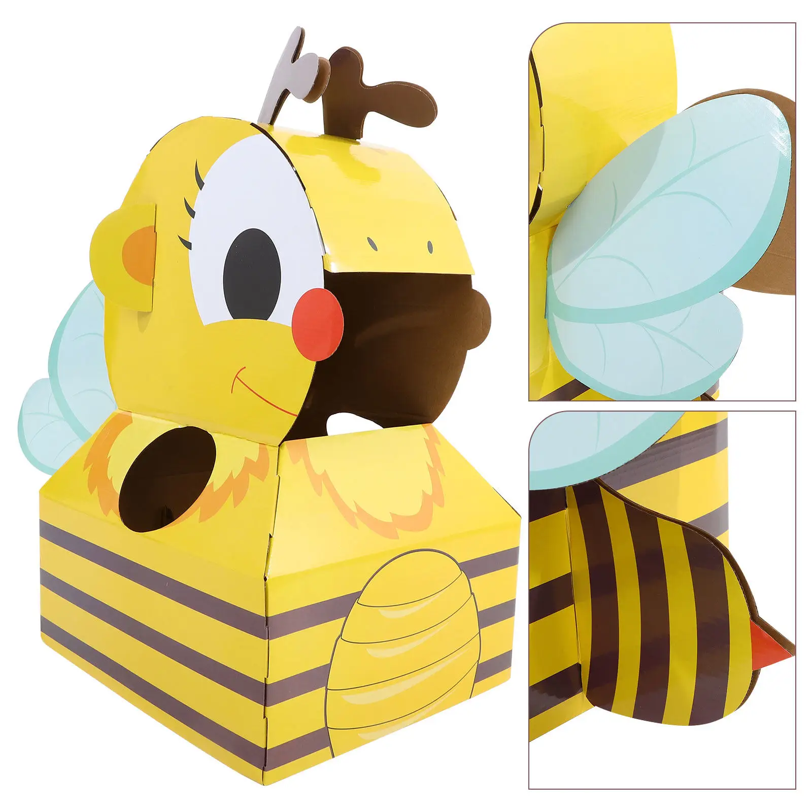 1Set Kids Wearable Cardboard Animal Costume DIY Paper Cosplay Outdoor -on Cardboard Airplane Making Playset