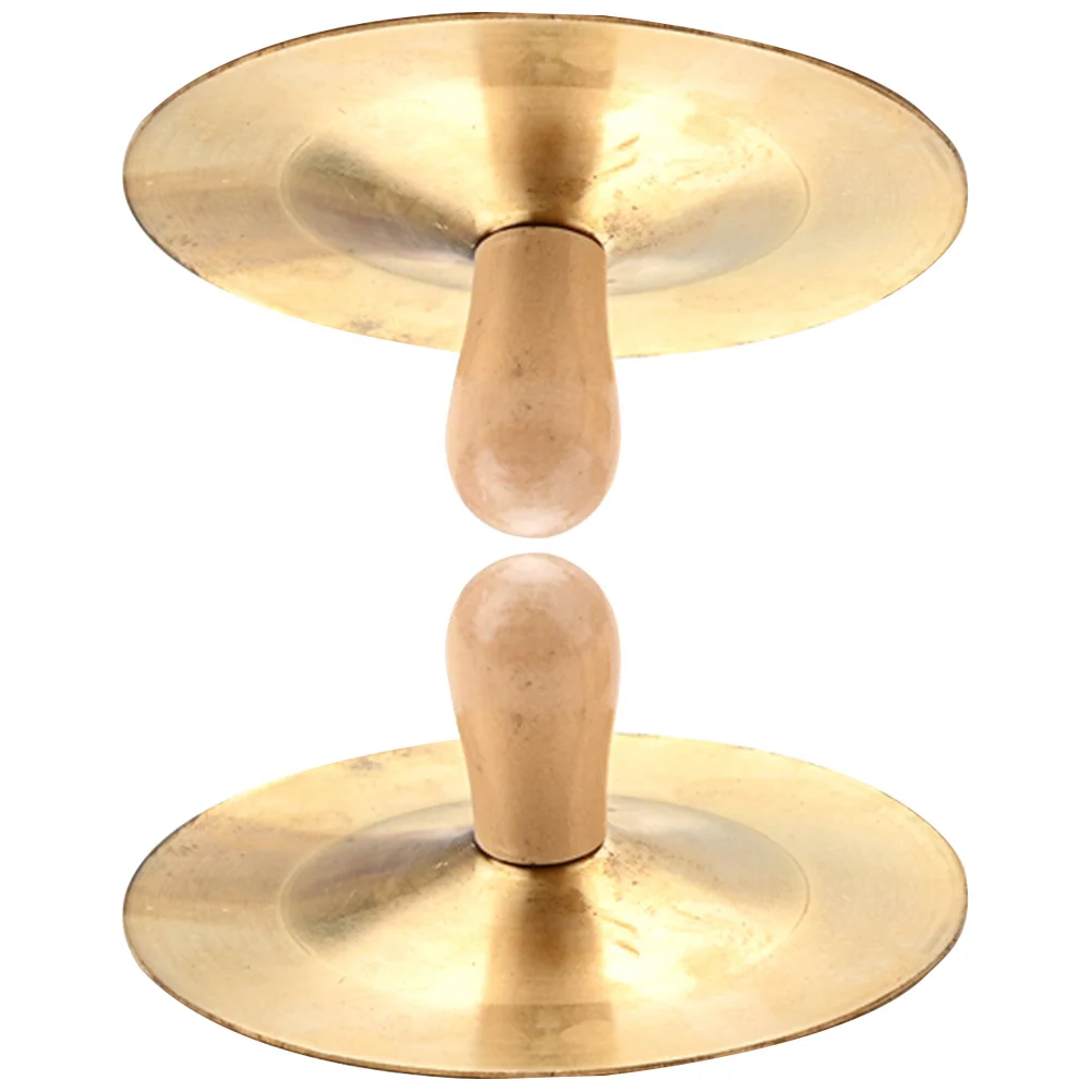

Horn Ringing Hand Instrument Small Cymbals Mini Props Percussion Instruments Chime Musical Portable Metal for Finger