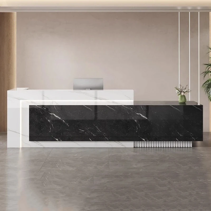 Reception Hotel Lobby Welcome Desk Simple Counter Beauty Salon Bar