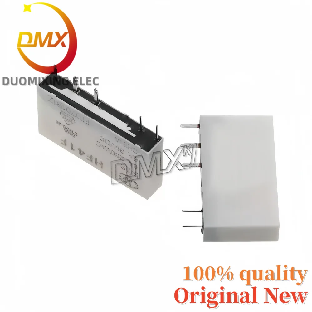 1-5PCS 100%New HF41F 24-ZS 12-ZS 5-ZS 5Pin 6A 24V 12V 5V 41F type relay HF 41F-1Z-C2-1 Ultra-thin relay module base