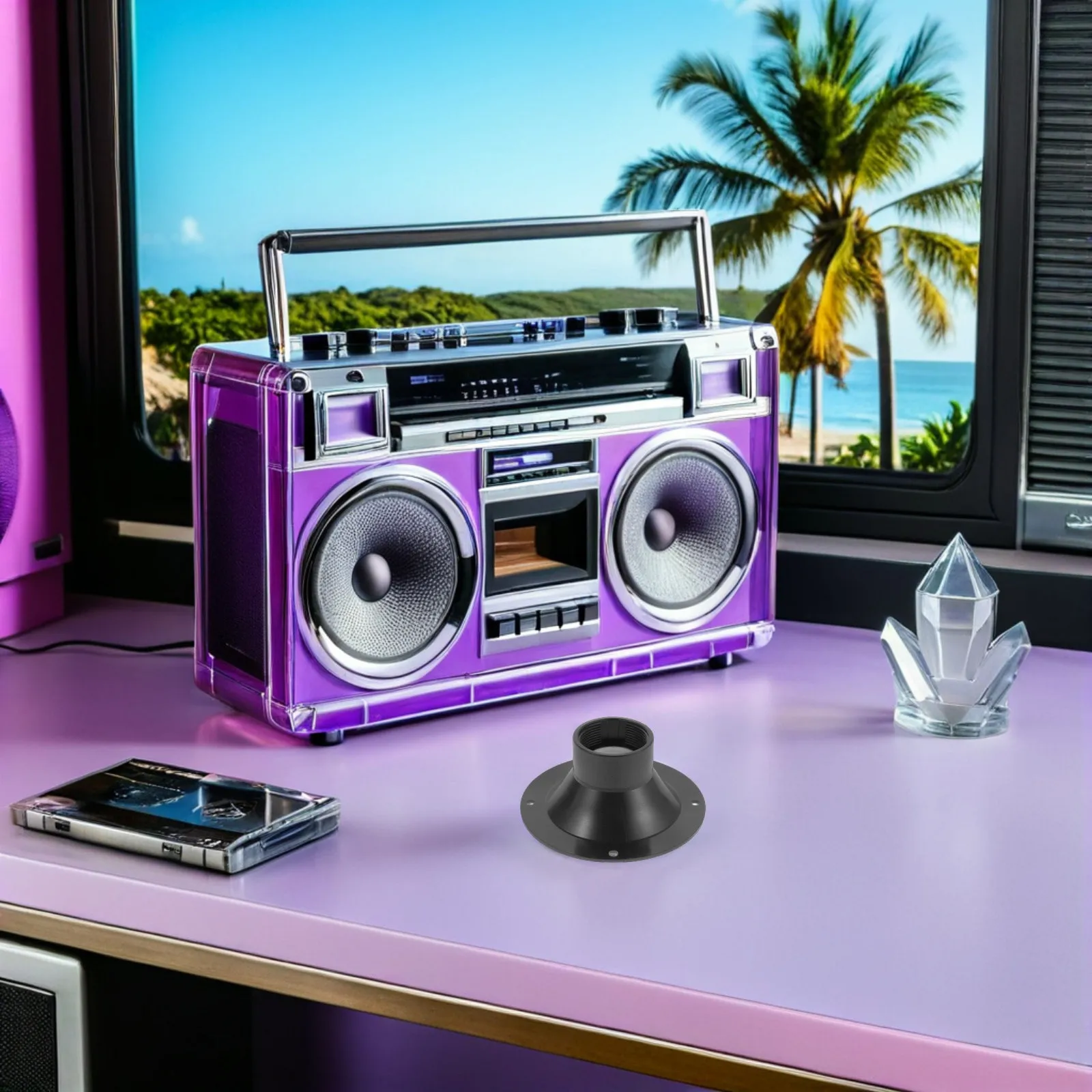 

6 шт. пластиковых высокочастотных динамиков (твитеров) 95 мм для домашней аудиосистемы, громкоговорители для сцены