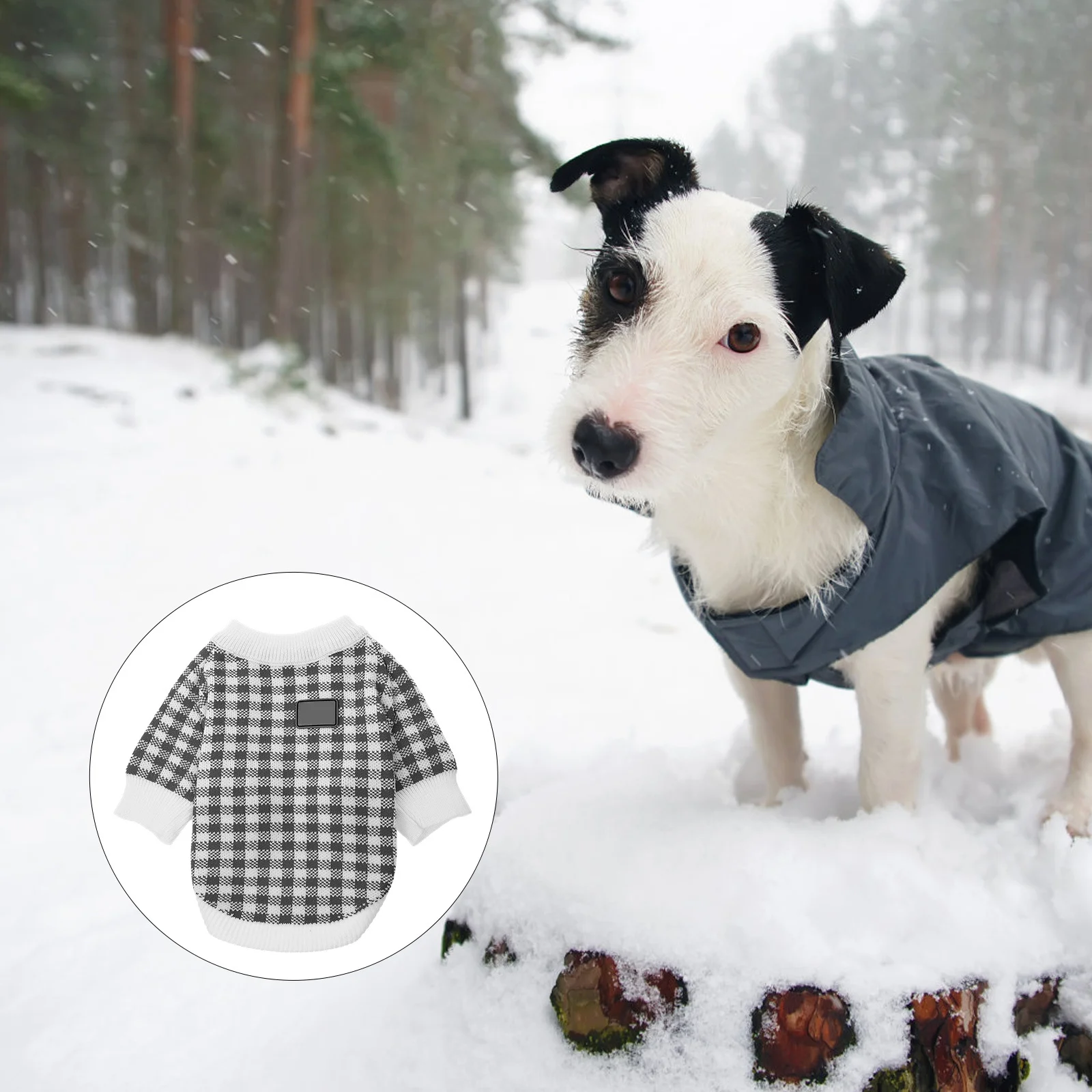 

Dog Sweater Winter Warm Pet Costume Stylish Outdoor Wear Party Festival Daily Use Puppy Clothing Pet Supplies