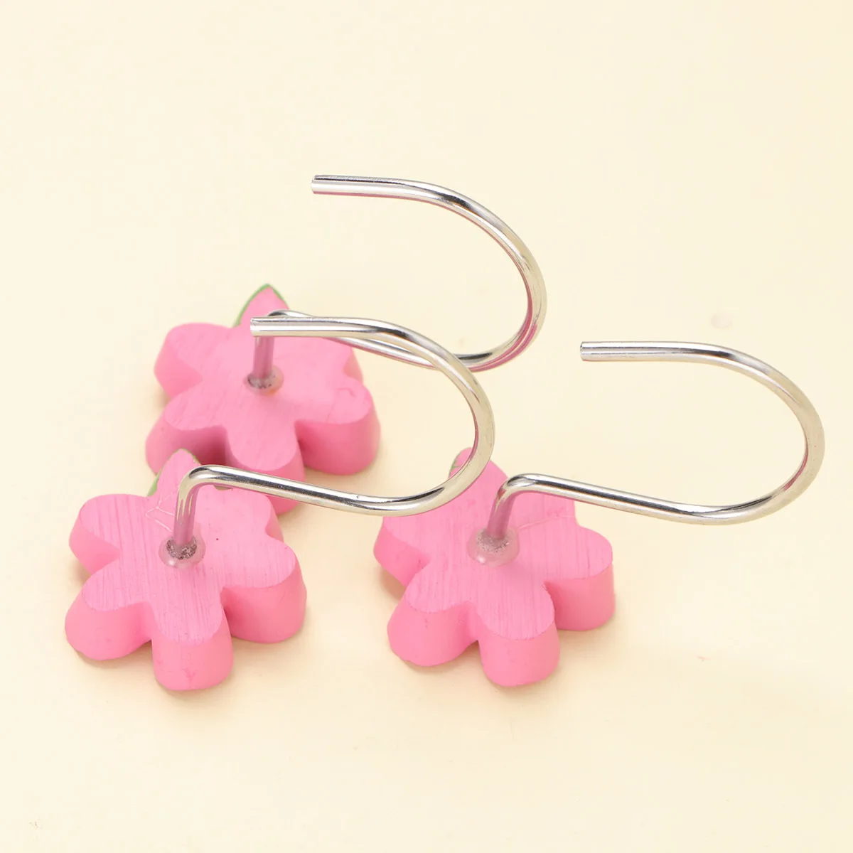 

12Pcs Resin Flower Curtain Hooks Wall Tieback Drapery Hangers for Living Room Bedroom Accessory Curtain Hanger