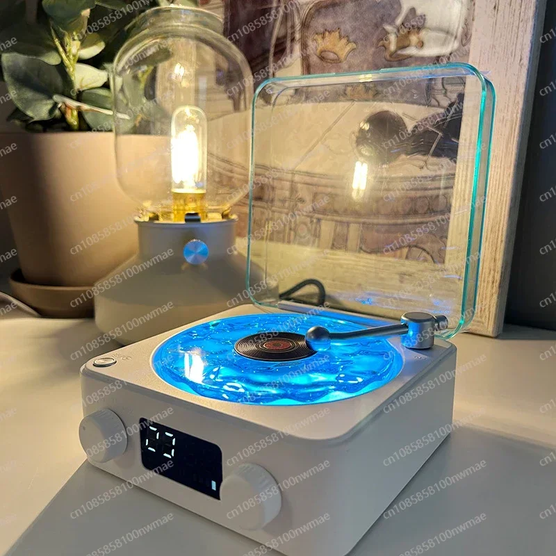 

Speaker Wireless Bluetooth Record Audio Ambient Light Gift Desktop Clock