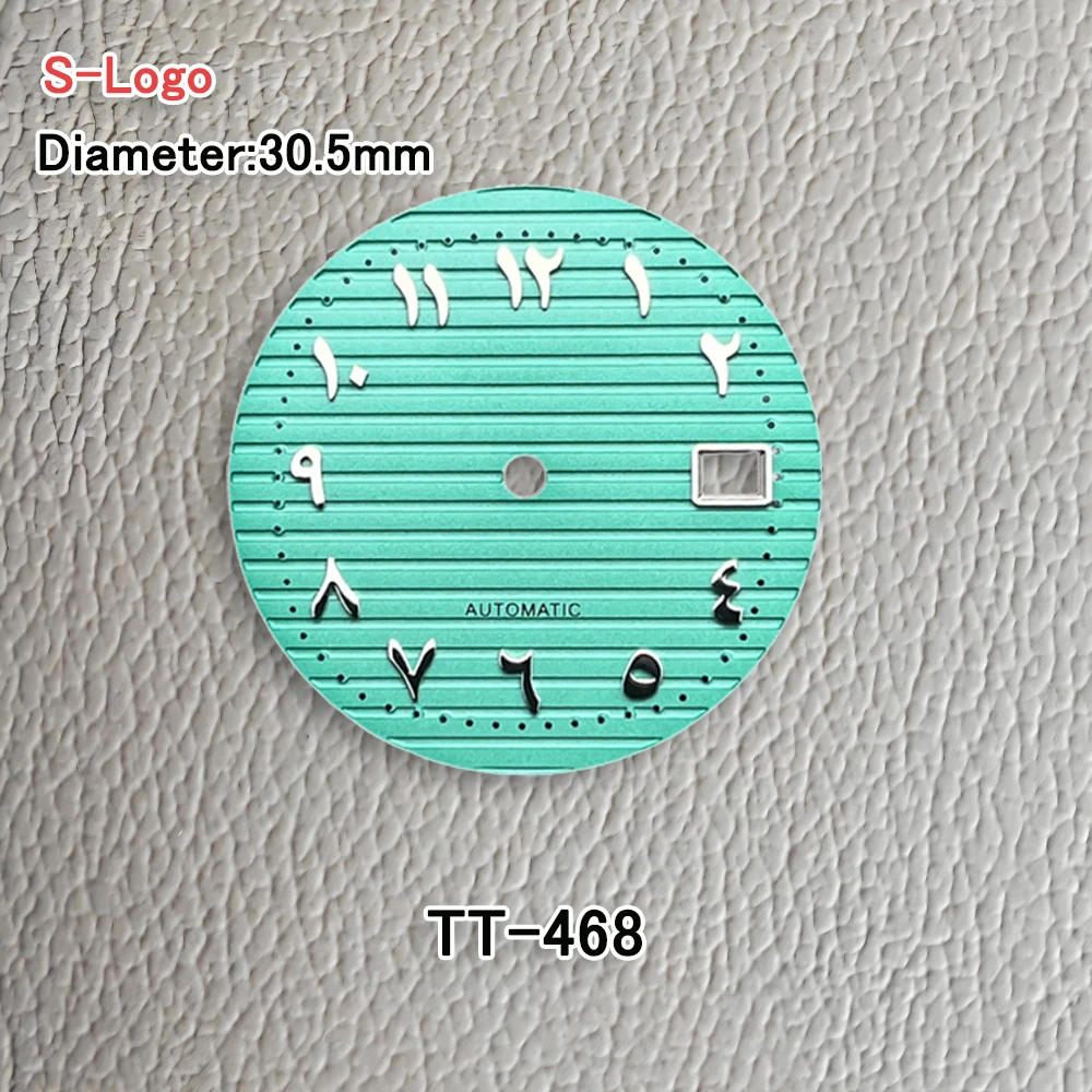 Nuovo 30,5 mm S Logo N-autilus arabo NH35 quadrante sfumato adatto al movimento NH35/NH36 non luminoso accessori per la modifica dell'orologio